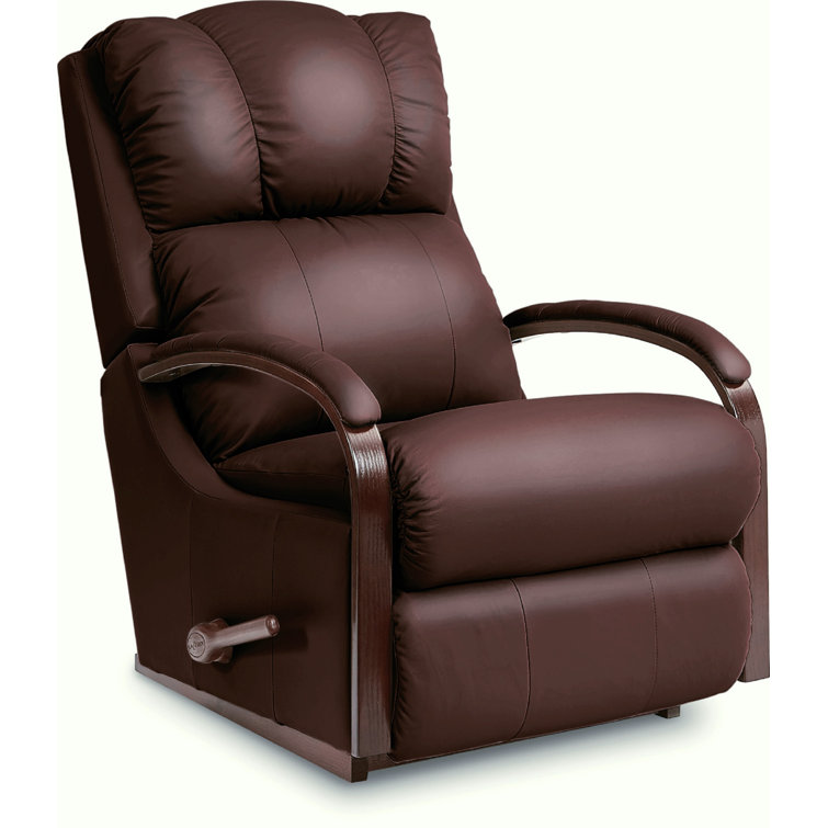 LaZBoy Harbor Town Leather Match Manual Rocking Recliner & Reviews
